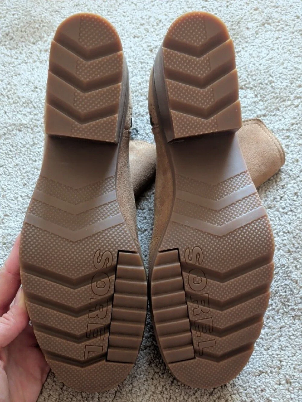 Sorel Cate Booties Tan Suede Size 8.5